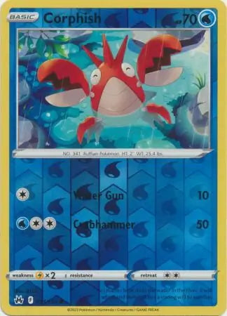 Crown Zenith Corphish #33/159 reverse holo
